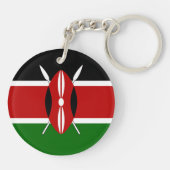 Kenya Flag Schlüsselanhänger (Rückseite)