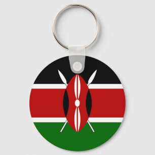 Kenya Flag Schlüsselanhänger