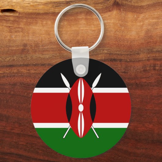 Kenya Flag Schlüsselanhänger (Rückseite)