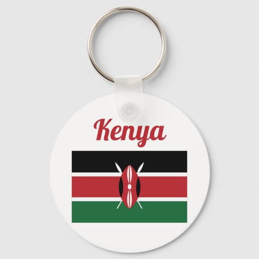 Kenya Flag Schlüsselanhänger (Vorderseite)