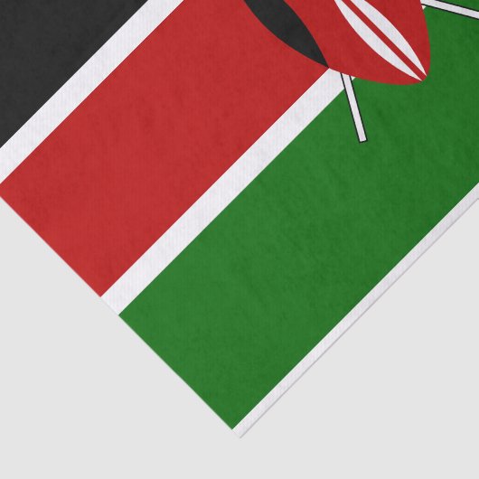Kenya Flag Seidenpapier (Ausschnitt)