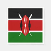 Kenya Flag Serviette (Vorderseite)