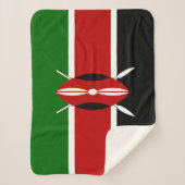 Kenya Flag Sherpadecke (Vorderseite)