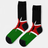 Kenya Flag Socken (Linkes Detail)