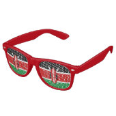 Kenya Flag Sonnenbrille (Schrägansicht)