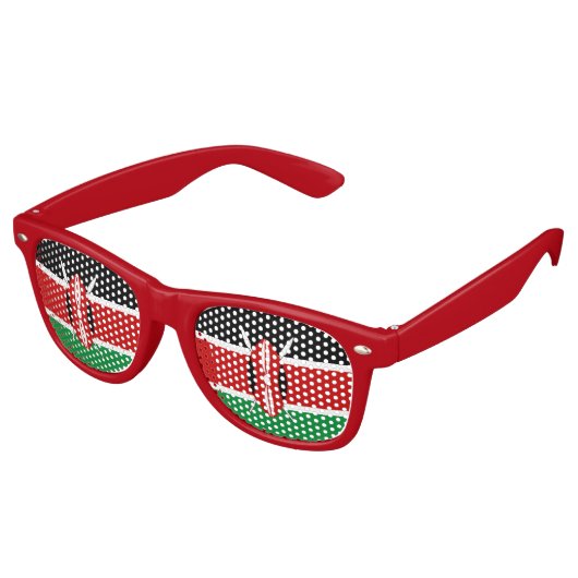 Kenya Flag Sonnenbrille (Schrägansicht)