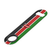 Kenya Flag Speed Flaschenöffner (Vorderseite Schrägansicht)