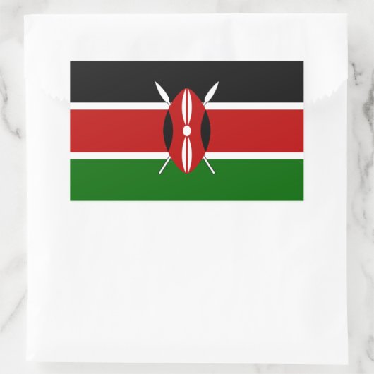 Kenya Flag Sticker (Tasche)
