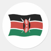Kenya Flag Sticker (Vorderseite)