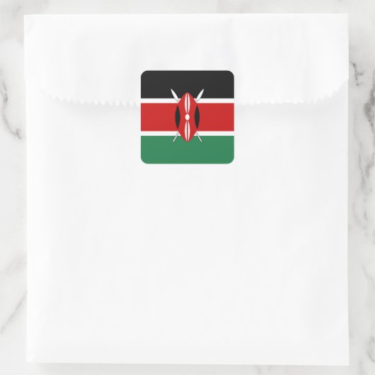 Kenya Flag Sticker (Tasche)
