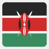 Kenya Flag Sticker (Vorderseite)