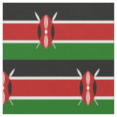 Kenya Flag Stoff (Nahaufnahme)
