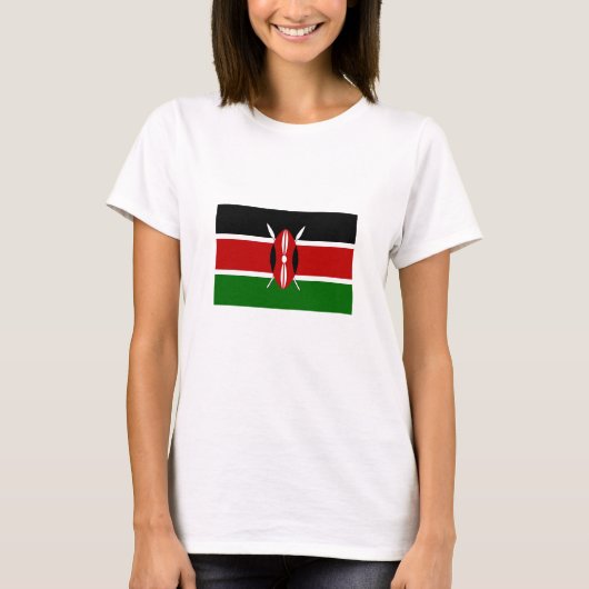 Kenya Flag T-Shirt (Vorderseite)
