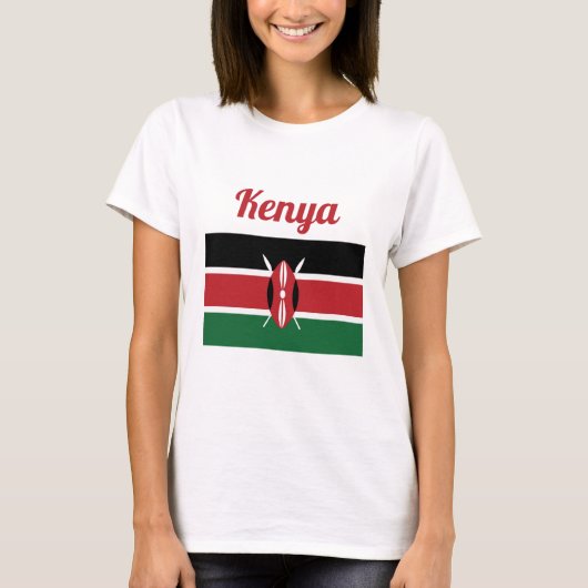 Kenya Flag T-Shirt (Vorderseite)
