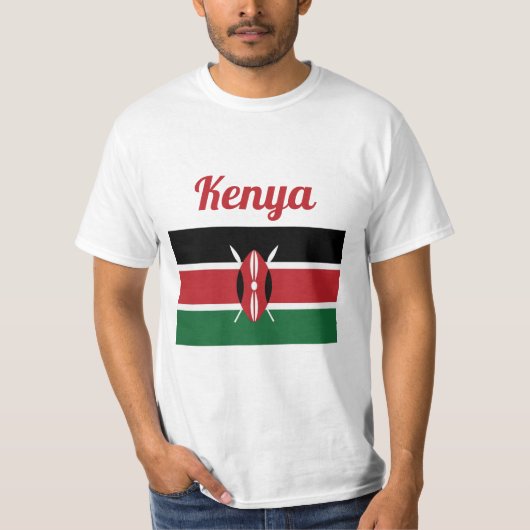 Kenya Flag T - Shirt (Vorderseite)