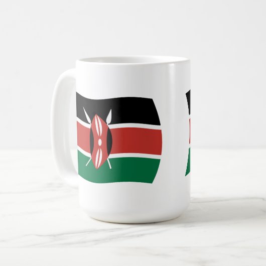 Kenya Flag Tasse (Vorderseite Links)