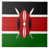 Kenya Flag Tile Fliese (Vorderseite)