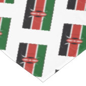 Kenya Flag Tischdecke (Schrägansicht)