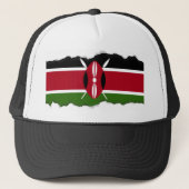 Kenya Flag Truckerkappe (Vorderseite)