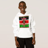 Kenya Flag Tuko Pamoja Make It Kenyan Hoodie (Vorne ganz)