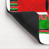 Kenya Flag Tuko Pamoja Mousepad (Ecke)
