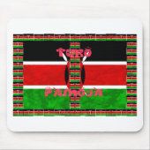 Kenya Flag Tuko Pamoja Mousepad (Vorne)