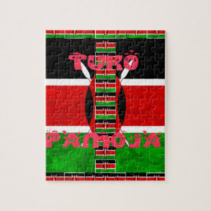Kenya Flag Tuko Pamoja Puzzle
