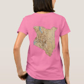 Kenya Flag und Map dk T - Shirt (Rückseite)