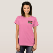 Kenya Flag und Map dk T - Shirt (Vorne ganz)