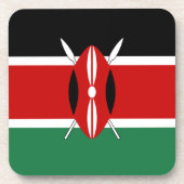 Kenya Flag Untersetzer (Vorderseite)