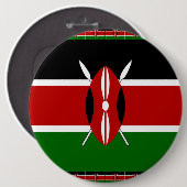Kenya-Flagge mit Miniatur-Flag-Rahmen-Grenzkunst Button (Vorne & Hinten)