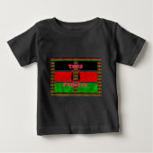 Kenya-Flagge: Tuko Pamoja - Design der Einheit Baby T-shirt (Vorderseite)