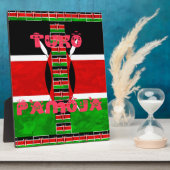 Kenya-Flagge: Tuko Pamoja - Design der Einheit Fotoplatte (Seite)
