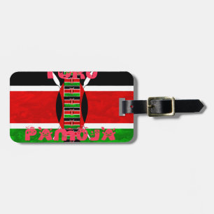 Kenya-Flagge: Tuko Pamoja - Design der Einheit Gepäckanhänger