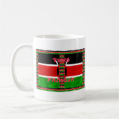 Kenya-Flagge: Tuko Pamoja - Design der Einheit Kaffeetasse (Links)