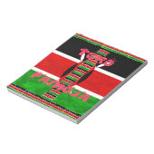 Kenya-Flagge: Tuko Pamoja - Design der Einheit Notizblock (Rotiert)