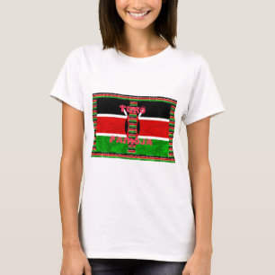 Kenya-Flagge: Tuko Pamoja - Design der Einheit T-Shirt