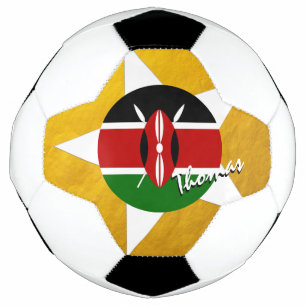 Kenya Football & Gold Kenyan Flag Fußball