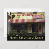 Kenya Funny Sign Postcard Postkarte (Vorne/Hinten)