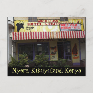 Kenya Funny Sign Postcard Postkarte