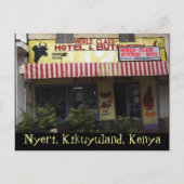 Kenya Funny Sign Postcard Postkarte (Vorderseite)
