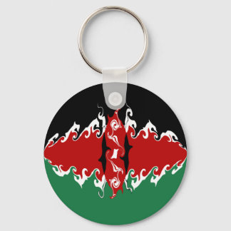 Kenya Gnarly Flag Schlüsselanhänger