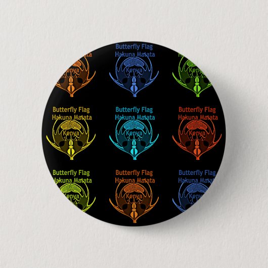 Kenya Hakuna Matata Button (Vorderseite)