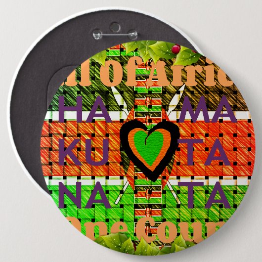 Kenya Hakuna Matata Button (Vorne & Hinten)