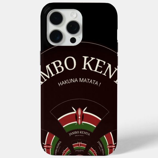 Kenya Hakuna Matata Case-Mate iPhone Hülle (Rückseite)