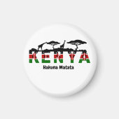 Kenya Hakuna Matata Fridge Magnet. Magnet (Vorne)