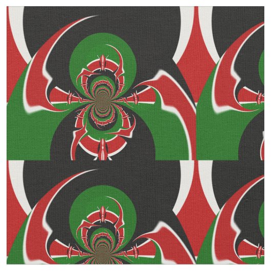 Kenya Hakuna Matata gekämmtes Baumwollgewebe Stoff (Nahaufnahme)