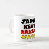 Kenya Hakuna Matata Kaffeetasse (Vorderseite Links)
