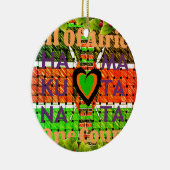 Kenya Hakuna Matata Keramikornament (Rechts)
