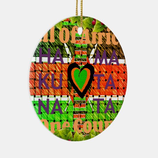 Kenya Hakuna Matata Keramikornament (Rechts)